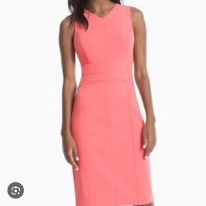 White House Black Market Coral Mini Dress